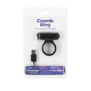 PowerBullet Cosmic Ring Vibrating Cock Ring Black