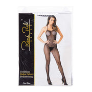 Midnight Hour Crotchless Halter Fishnet Bodystocking Black OS