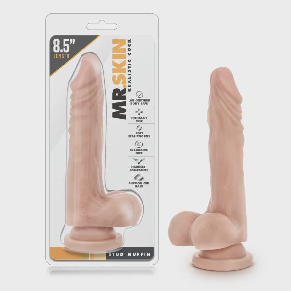 Dr. Skin Realistic Cock  Stud Muffin Beige 8.5