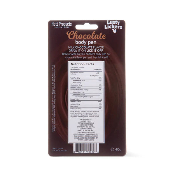 Lusty Licker Chocolate Body Pen 40g