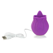 M’Lady - Flickering Tongue & Vibrating Clitoral Stimulator Purple