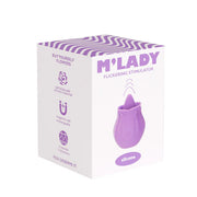 M’Lady - Flickering Tongue & Vibrating Clitoral Stimulator Purple