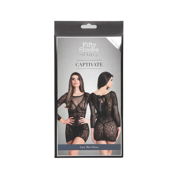 Fifty Shades of Grey Captivate Lacey Mini Dress OS