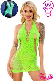 Glow Chemise Neon Green O/S