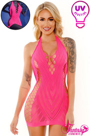 Glow Chemise Hot Pink O/S