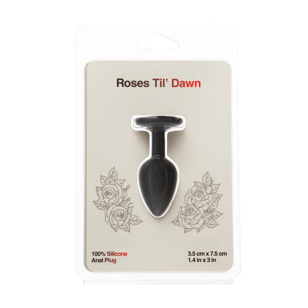 Roses Til’ Dawn Silicone Anal Plug Small