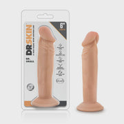 Dr. Skin 6 Inch Cock with Suction Cup in Beige