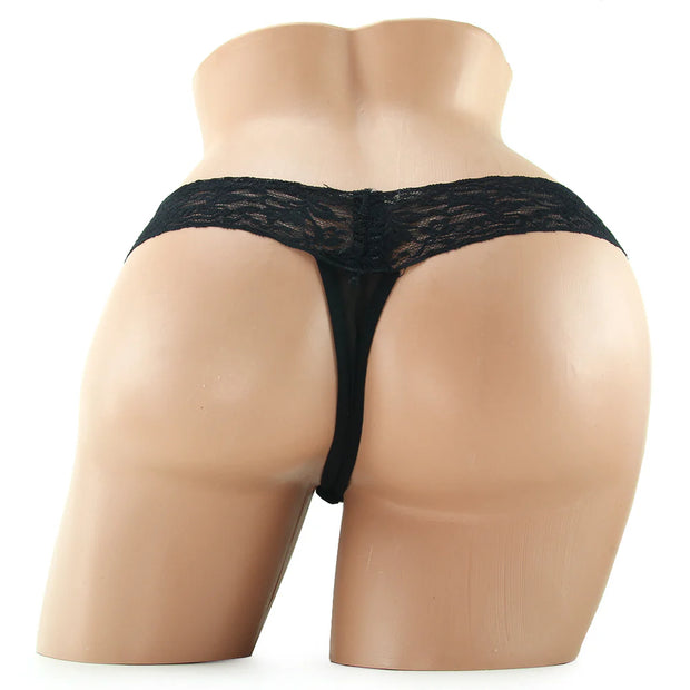 Vibrating Panties with Hidden Vibe Pocket Black S/M