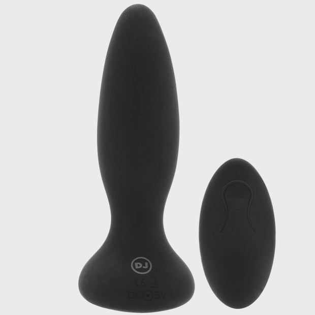 A-Play Adventurous Vibrating Remote Butt Plug in Black