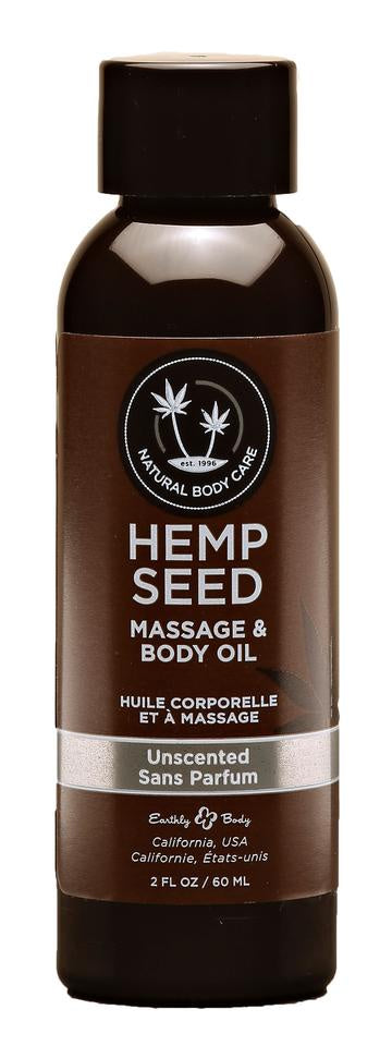 Hemp Seed Massage Oil 2oz/60ml in Unscented