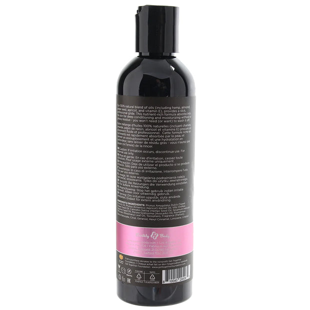 Hemp Seed Massage & Body Oil 8oz/237ml in Zen Berry Rose