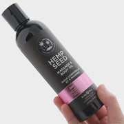 Hemp Seed Massage & Body Oil 8oz/237ml in Zen Berry Rose