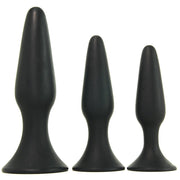 Silicone Anal Trainer Kit in Black CE