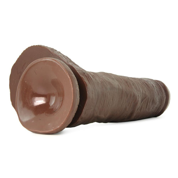 King Cock 10" Cock with Balls in Brown