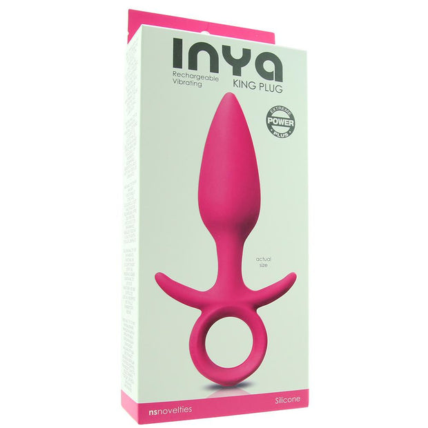 Inya Medium Vibrating King Plug in Pink